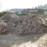 Pile of removed stone