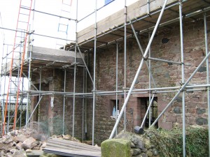 Front scaffolding