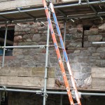 back wall right hand side