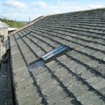 close up of finished front roof